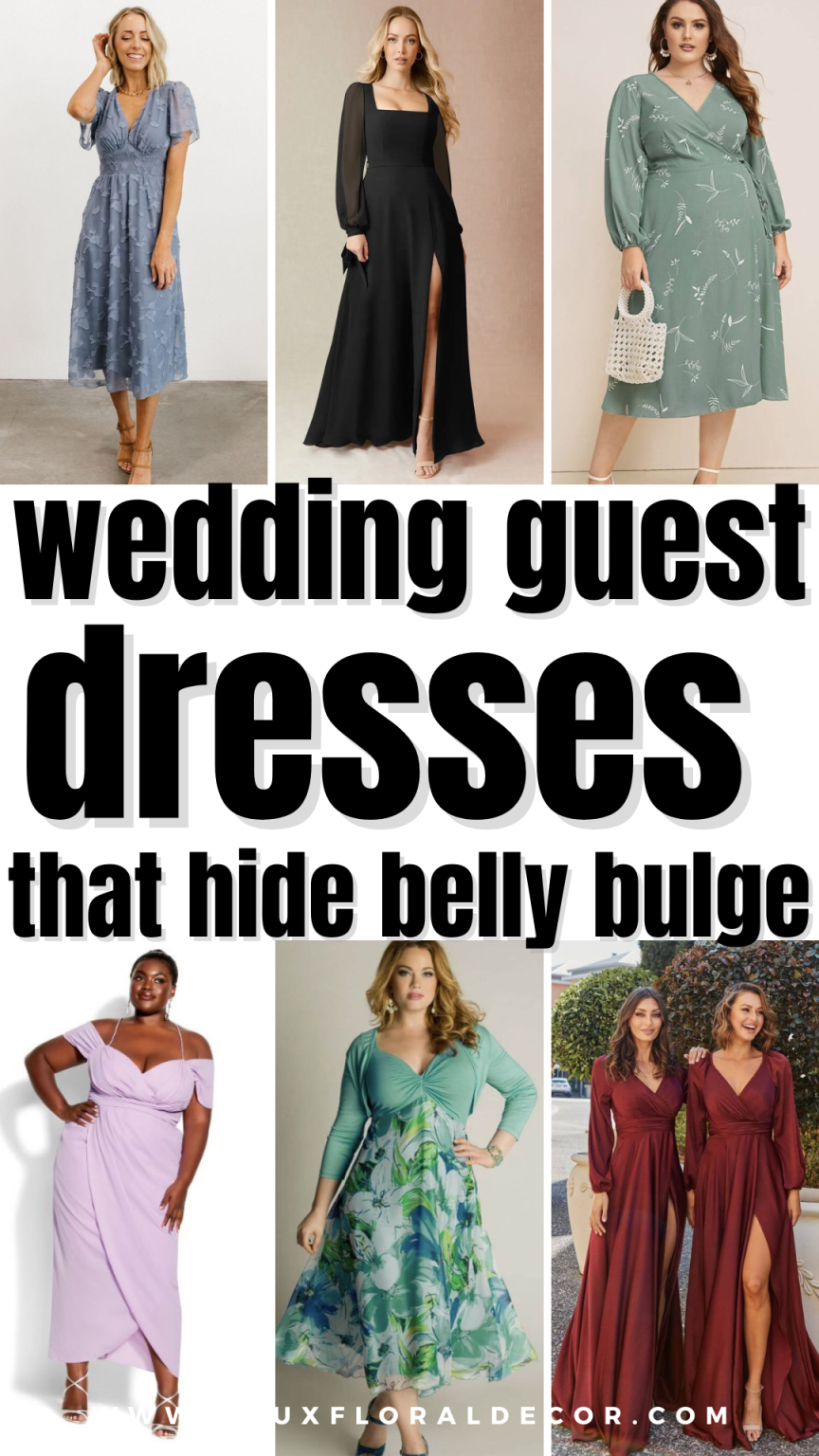 20 Wedding Guest Dresses That Hide Belly Bulge