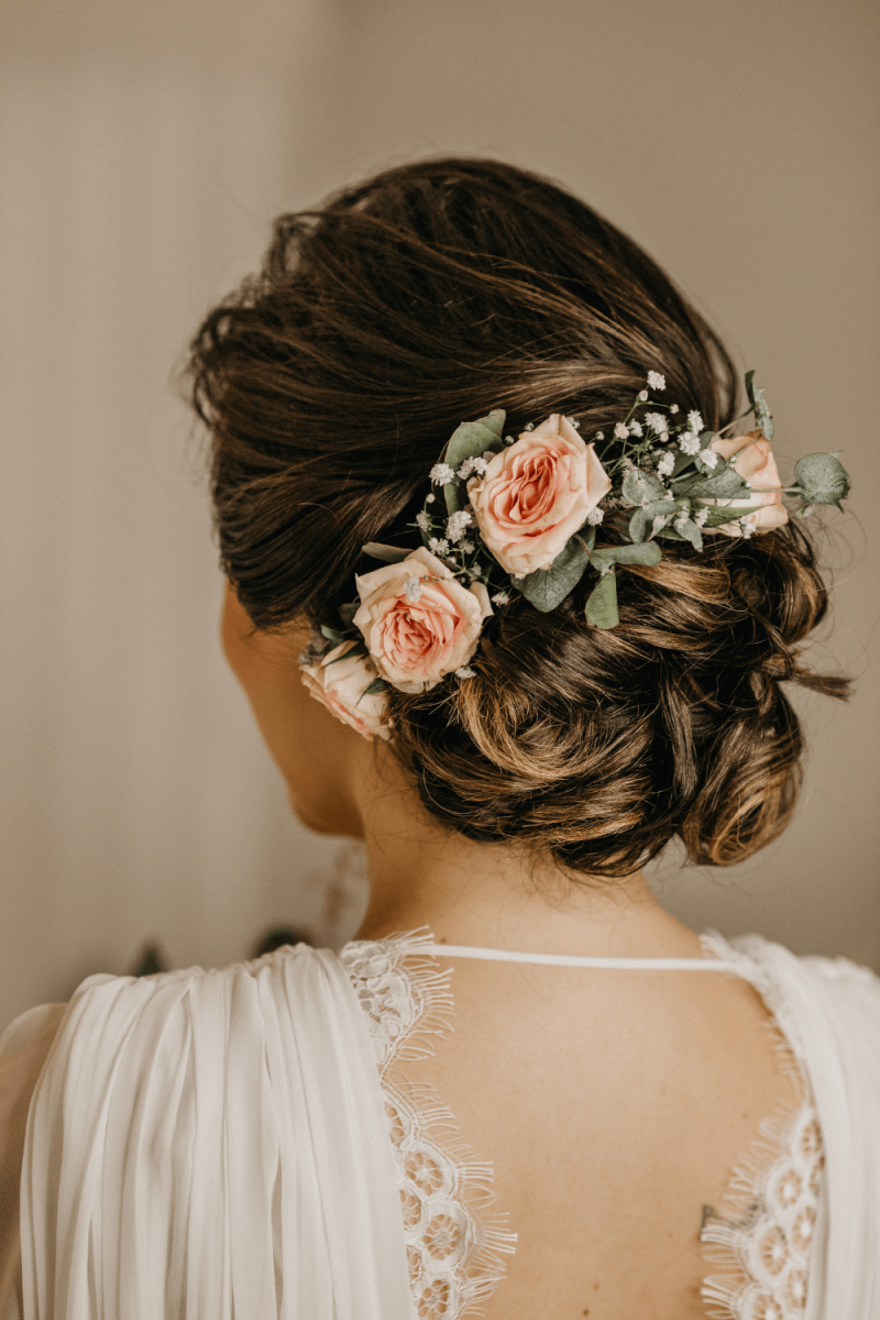 wedding updos for medium length hair