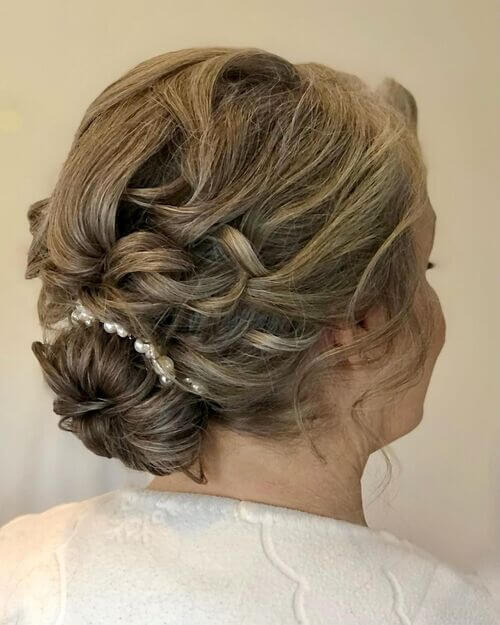 Loosely Braided Low Bun