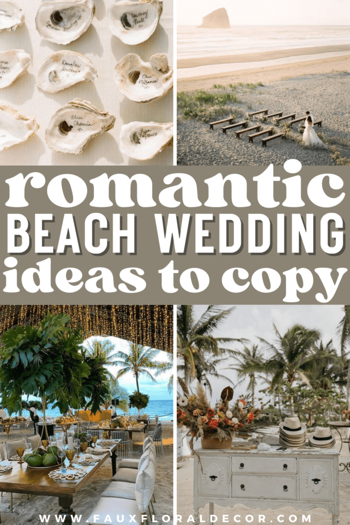 romantic beach wedding theme ideas