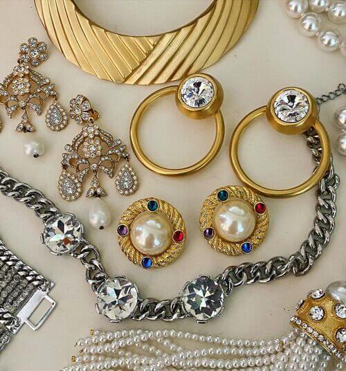 12 Antique Gold Statement Bridal Jewelry
