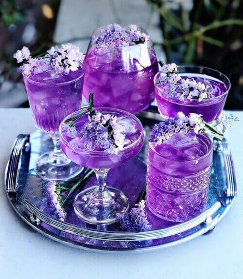 Purple Wedding Cocktails