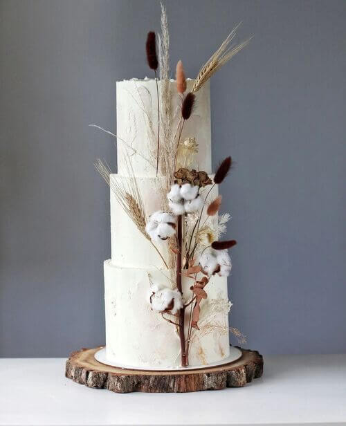 Rustic wedding cake decorations