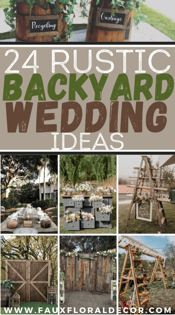 rustic backyard wedding ideas
