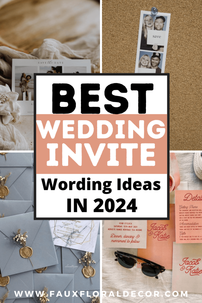 wedding invite wording ideas