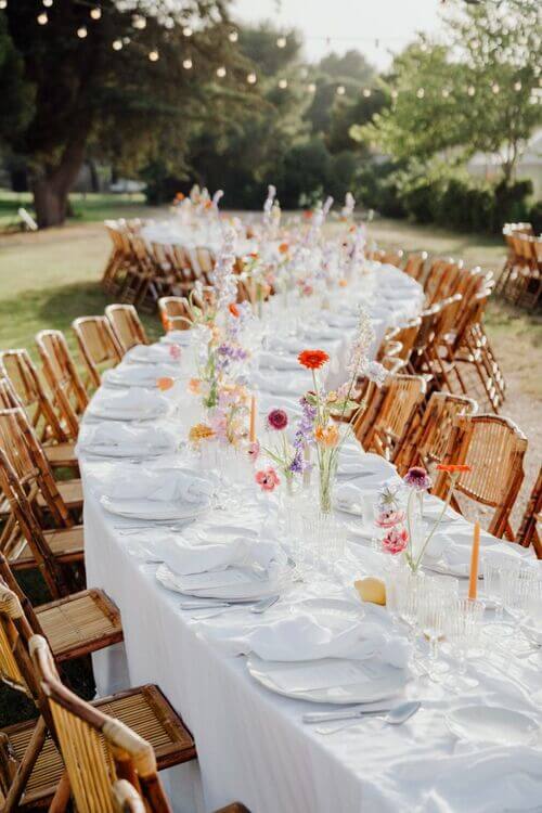 curvy wedding table