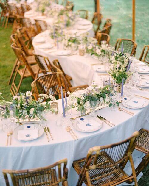 serpentine wedding tables
