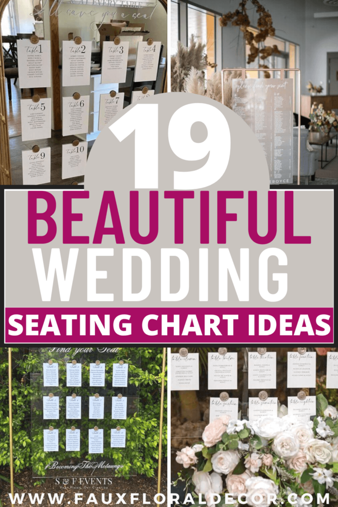 unique wedding seating chart ideas
