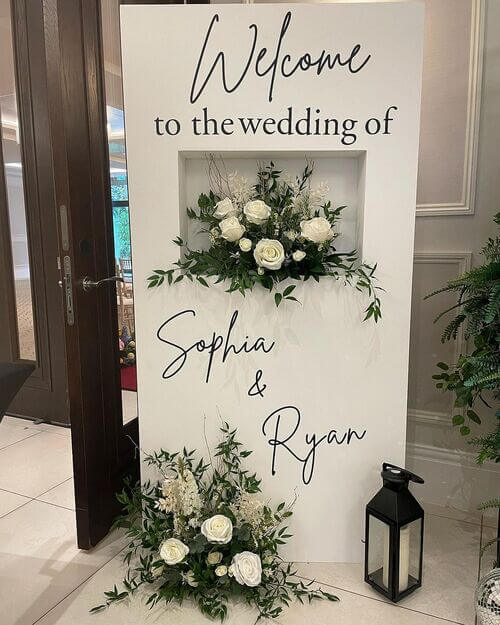 welcome sign wedding ideas