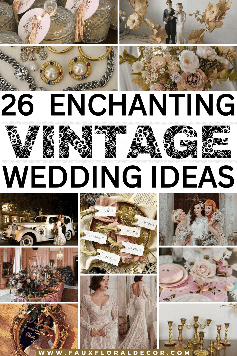 26 Vintage Wedding Theme Ideas to Live Your Retro Dreams