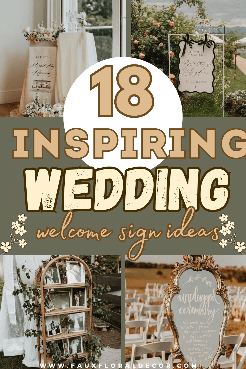 18 Wedding Welcome Sign Ideas That Make A Lasting Impression