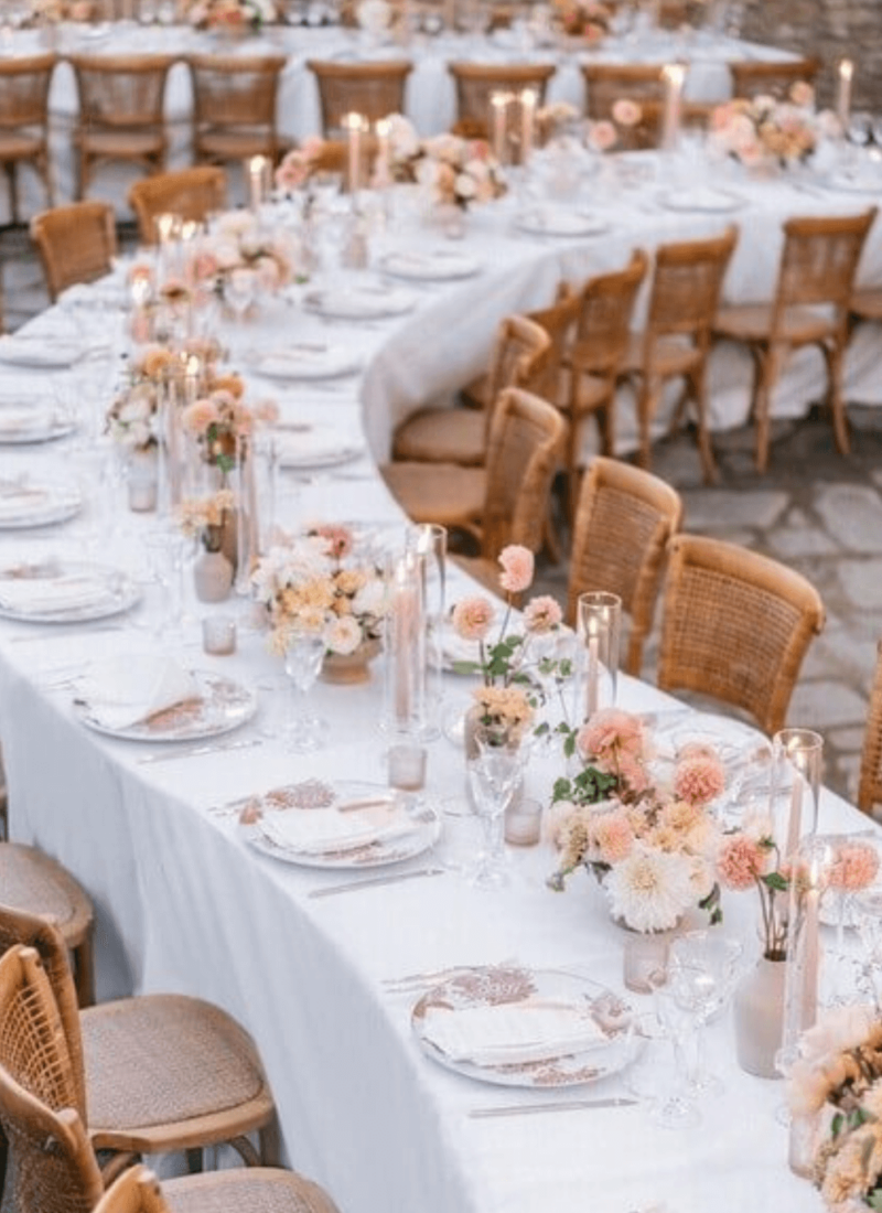 20 Impressive Serpentine Wedding Table Decor Ideas