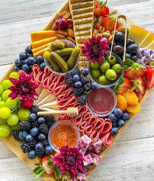 Charcuterie board wedding appetizers