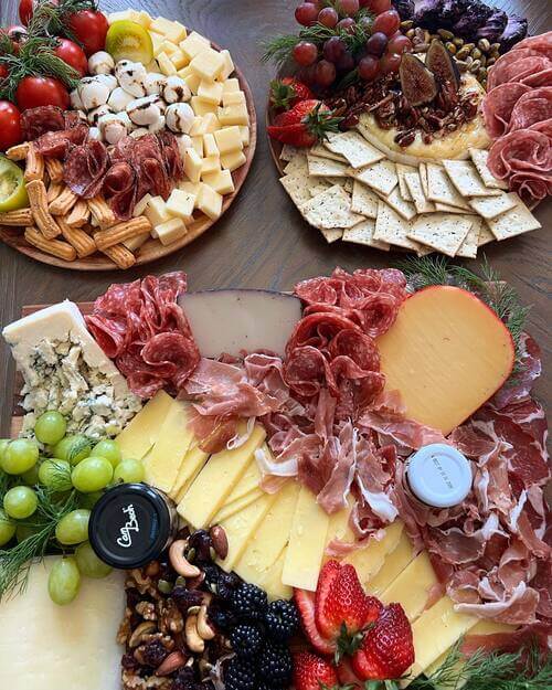 Cheese board wedding appetizer