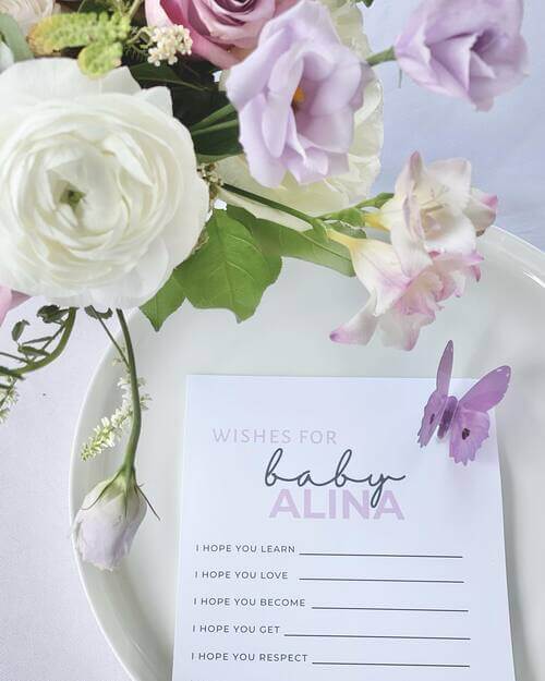 Baby shower activity ideas wishes for the baby